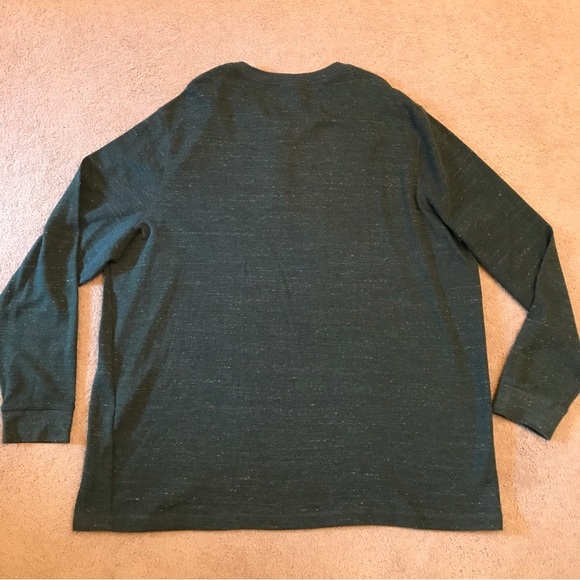 Sonoma Thermal Henley Long Sleeve Tee NEW Mens Size 3X Big Hunter Green Cotton - Picture 3 of 7